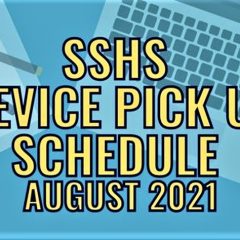 SSHS Device Pick Up Schedule, Freshman Orientation, Senior Credit Review Dates Set