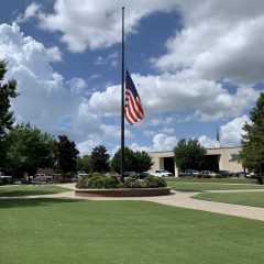 US Flags Lowered In Honor of Victims of Attack in Kabul, Afghanistan