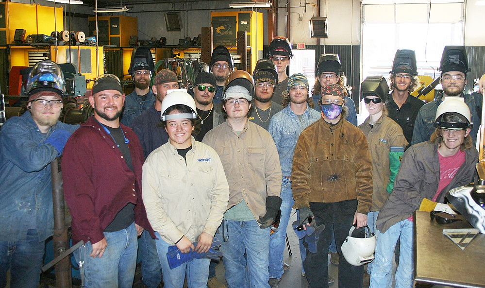 Paris Junior College Sulphur Springs fall welding class at the PJC Sulphur Springs Center