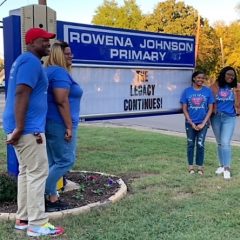 School Sign Unveiled Saturday At Rowena Johnson Primary