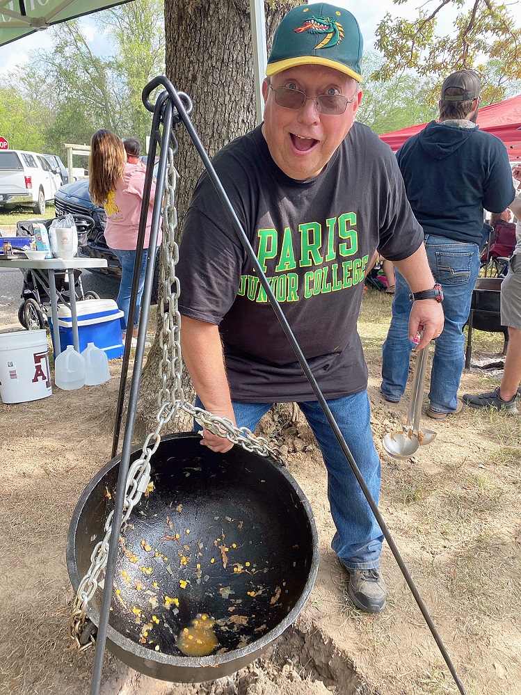 Paris Junior College Sulphur Springs stew empty pot Rob Stanley big world stew cooking contest