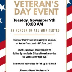 Walmart Veterans Day Luncheon 2021 Changes