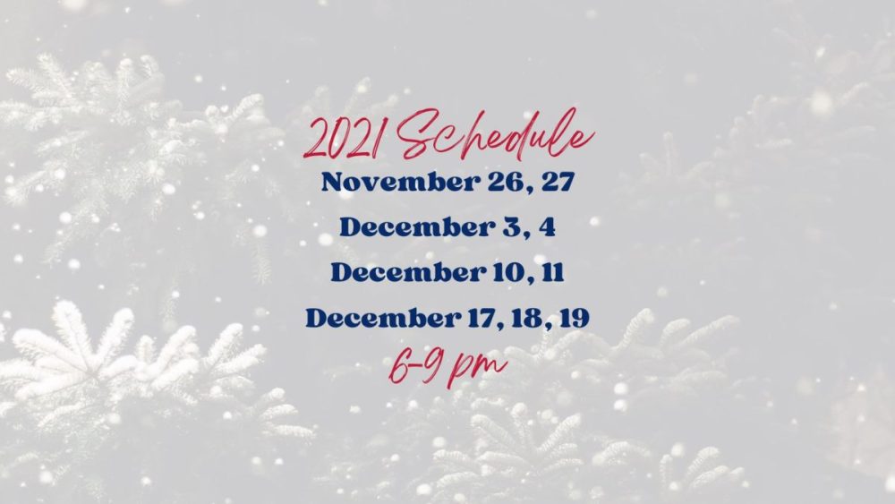 North Pole of Texas 2021 train schedule