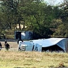 18-Wheeler Crash Slows Traffic On Interstate 30 East