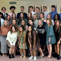55 SSHS Students Inducted Into Gladys Alexander Chapter Of National Honor Society