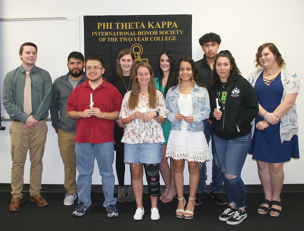 Paris Junior College Sulphur Springs PTK 4 induction at the Sulphur Springs campus