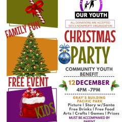 EEA Christmas Party is a Community Youth Benefit December 12 at Grays Building in Pacific Park from 4-7pm