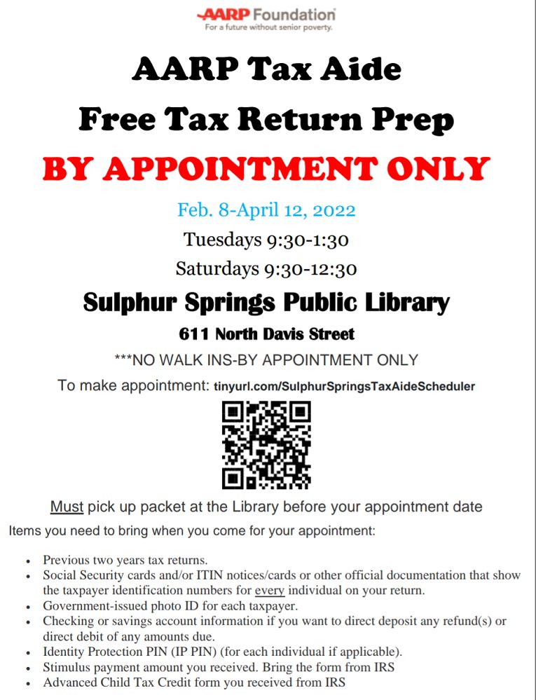AARP is Offering Free Tax Return Preparation Ksst Radio