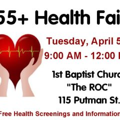Approximately 50 Venders, Agencies Will Offer Free Health Screenings, Information April 5 At 55+ Health Fair