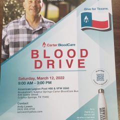 American Legion, VFW Hosting March 12 Blood Drive