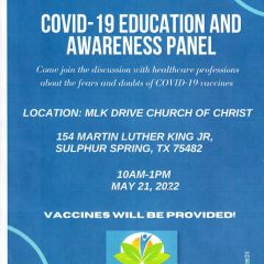 COVID-19 Education and Awareness Panel to be Held May 21st