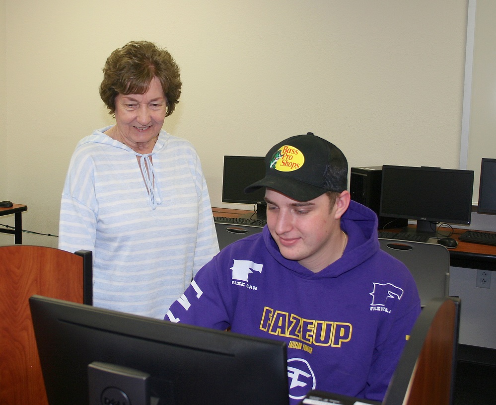 Paris Junior College Sulphur Springs Cathey and student