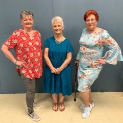 Ms. Hopkins County Senior Pageant Contestants Linda Pickle Hill, Jan Massey & Becky Sanderson