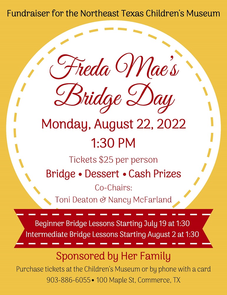 Northeast Texas Childrens Museum Bridge Day Flyer 2022