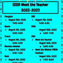 SSISD Hosting Meet The Teacher, Other Activities To Help Students Get Ready For New School Year