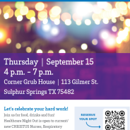 CHRISTUS Networking Night Is Looking For You