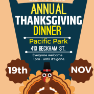 The Lil 4’s Club is Having Their Annual Thanksgiving Dinner November 19th