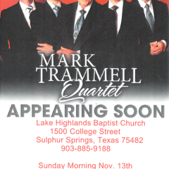 Mark Trammell Quartet Coming to Sulphur Springs