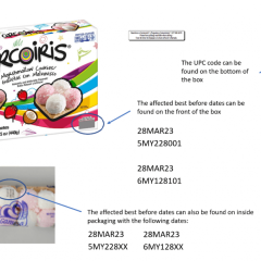 Voluntary Recall: Gamesa® Arcoiris Marshmallow Cookies Due to Possible Health Risk