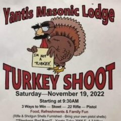 Yantis Masonic Lodge Turkey Shoot Planned This Weekend