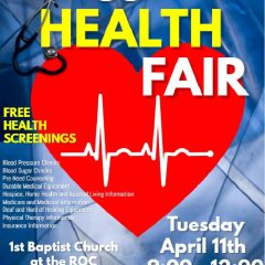 Annual 55+ Health Fair Planned April 11, 2023 At The ROC