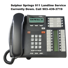 **SSPD Reports Issues With Landline 911 Service