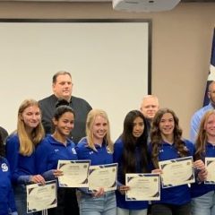 SSHS Lady Cats Cross Country Team Recognized