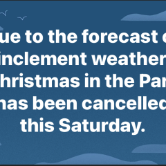 Christmas In The Park Cancelled