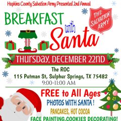 Salvation Army Breakfast with Santa