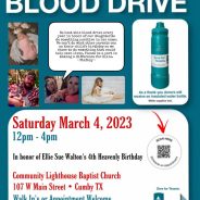Donate Blood to Remember Ellie
