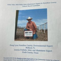 Solar Farm Experts To Speak at Dike Community Center