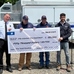 Dike Volunteer Firefighters Receive Donation To Purchase New Engine