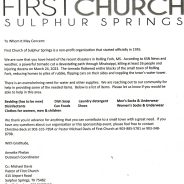 Local Church Seeks Donations For Rolling Fork MS Disaster