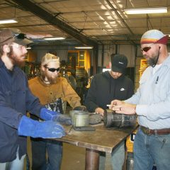 Bending at the Welding Class at Paris Junior College