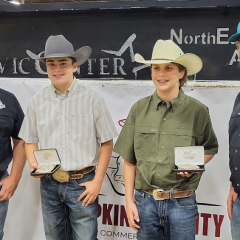 Winners of the Hopkins County Junior Commercial Heifer Show 2023