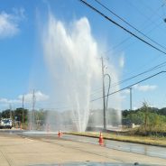 Water Main Break on Hillcrest