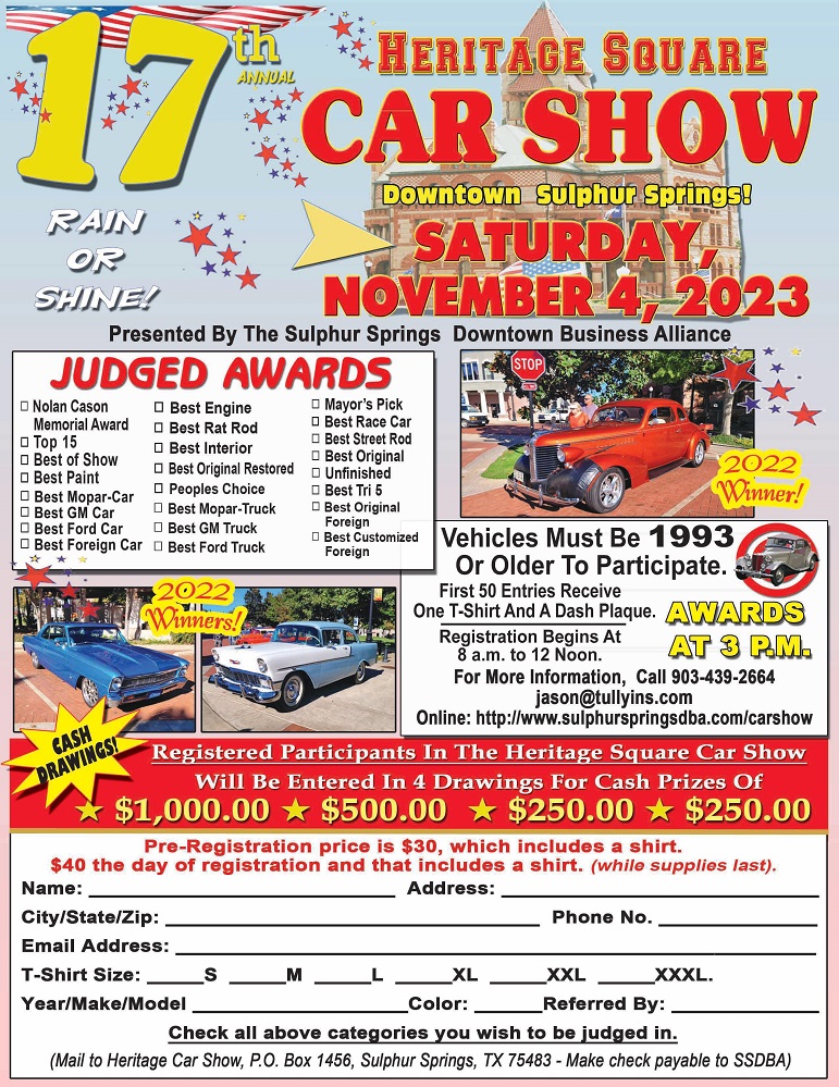 Car Show Flyer 2023