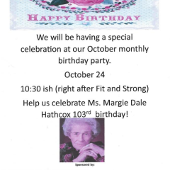 Special Birthday Party at the Senior Center