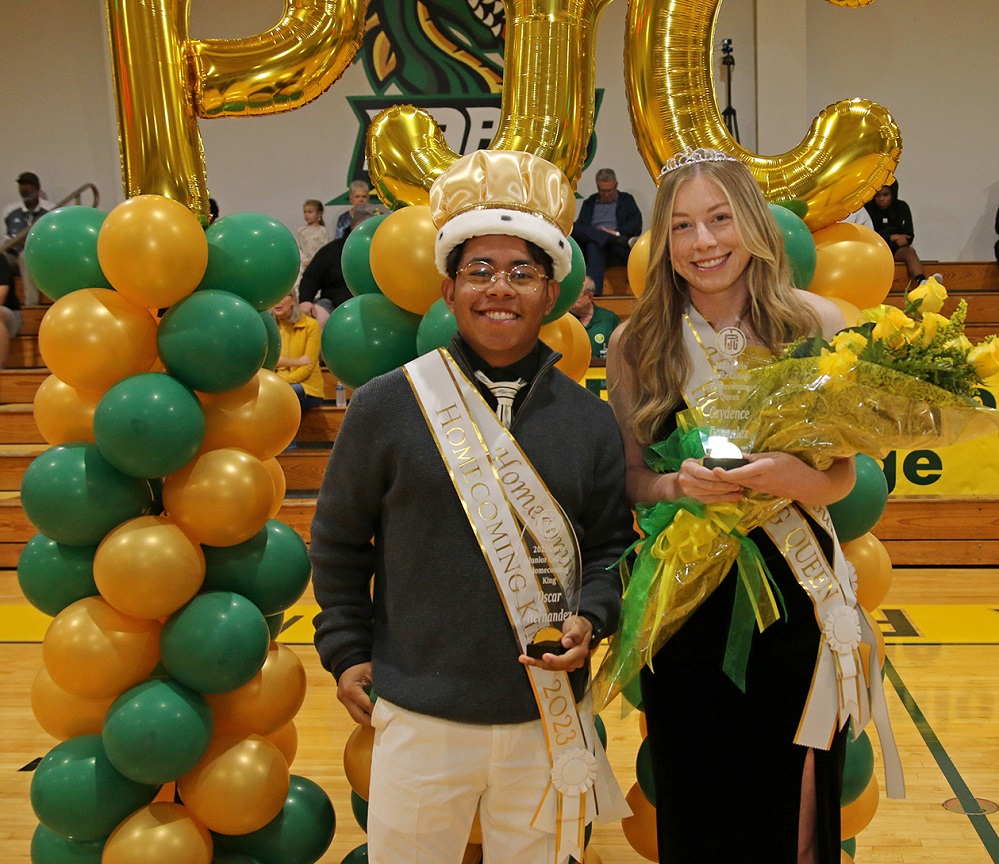Photo cutline 1: 2023 PJC Homecoming King Oscar Hernández Lesage and Queen Kaydence Gonzalez.