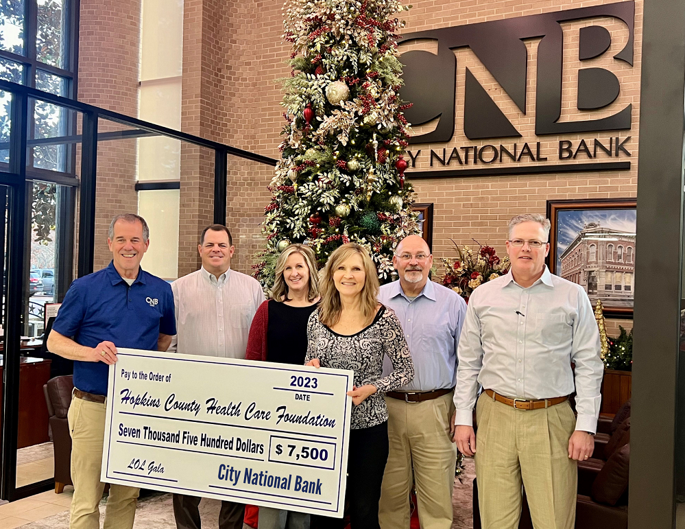 Hopkins County Health Care Foundation and City National Bank