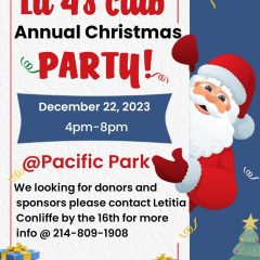 Lil 4’s Club Christmas Party is December 22, 2023