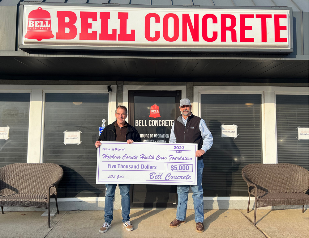 Bell Concrete and the Hopkins County Health Care Foundation