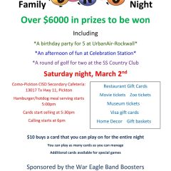 Como-Pickton CISD Band Booster Club Will Hold Family Bingo Night March 2, 2024