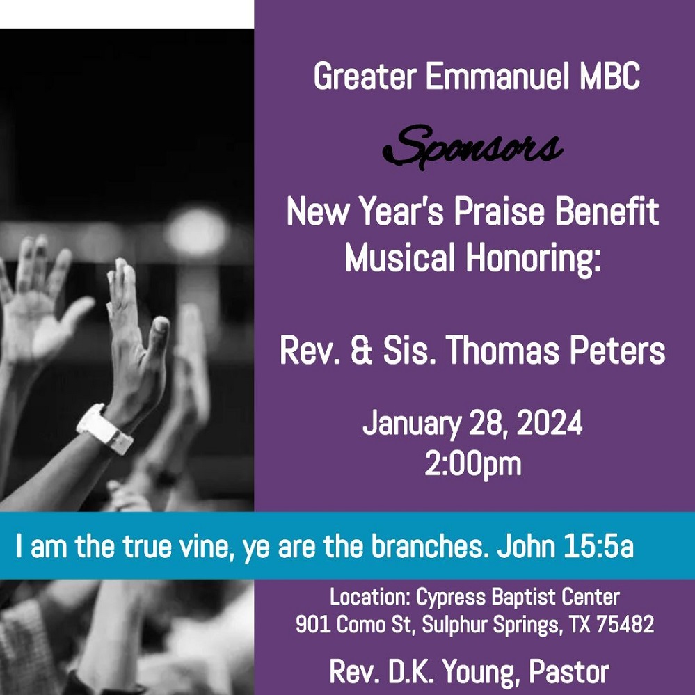 Greater Emmanuel MBC New Years Praise