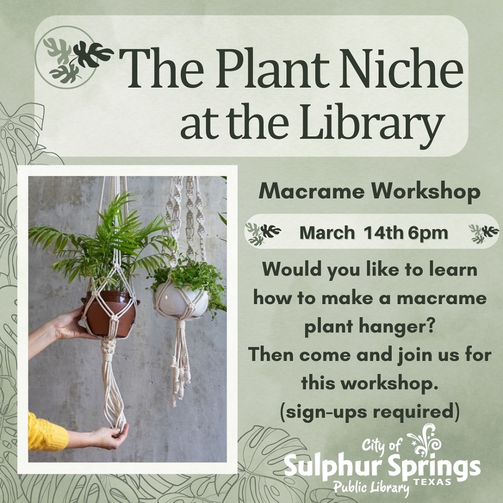 Sulphur Springs Public library Plant Niche