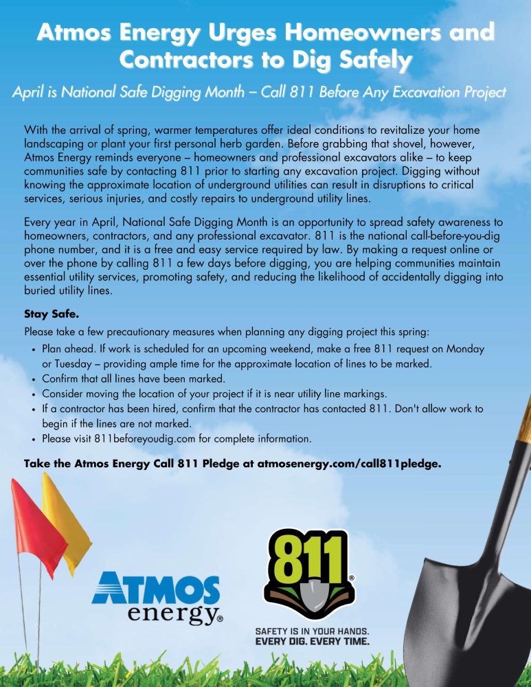 Atmos Energy Call 811 PSA