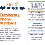 Phone Line Troubles at City of Sulphur Springs