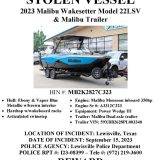 Stolen Boat From Lewisville May Be in Hopkins County