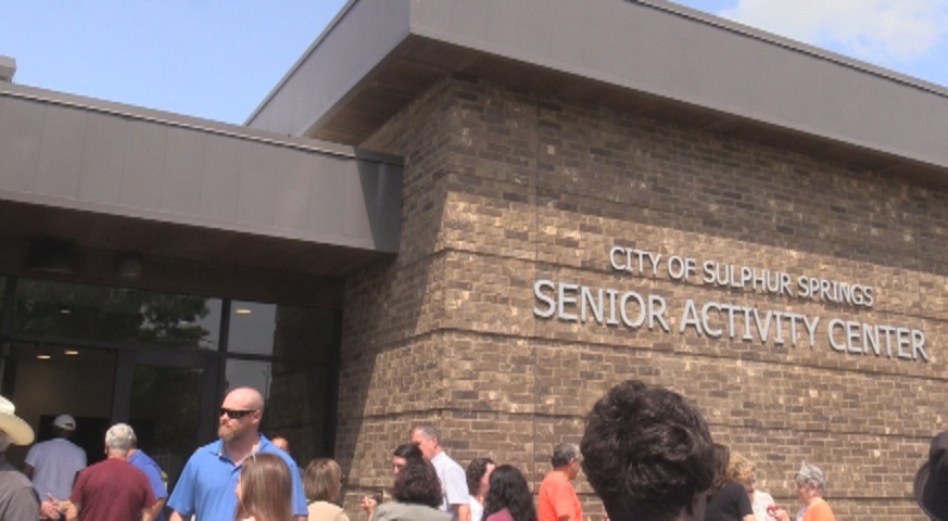 Sign Ribbon Cutting Sr Center