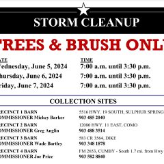 Hopkins County Opens Clean Up Sites for County Residents